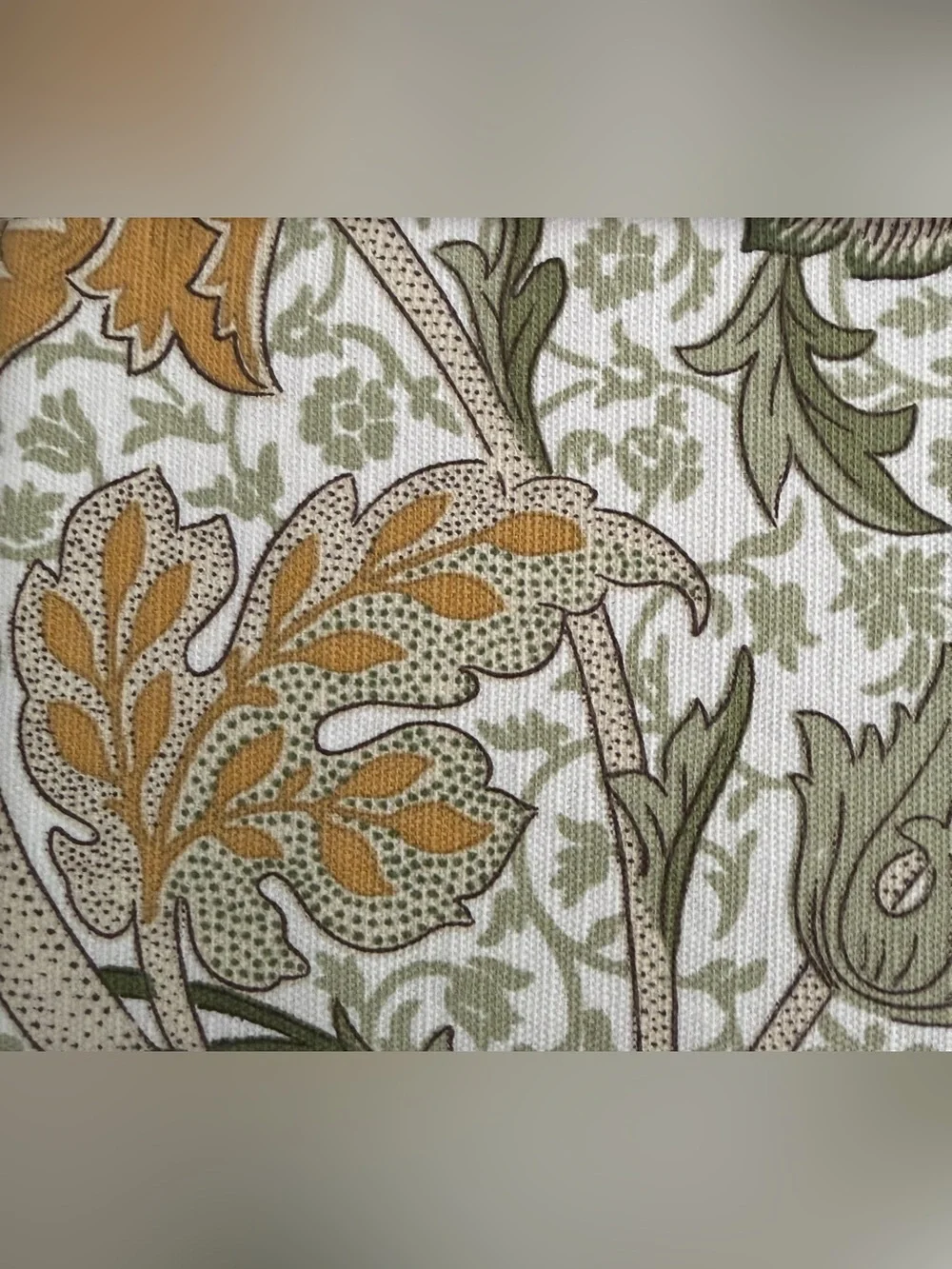William Morris & Co Cray Shower Curtain Fabric 72x72” Flowers Green Yellow New